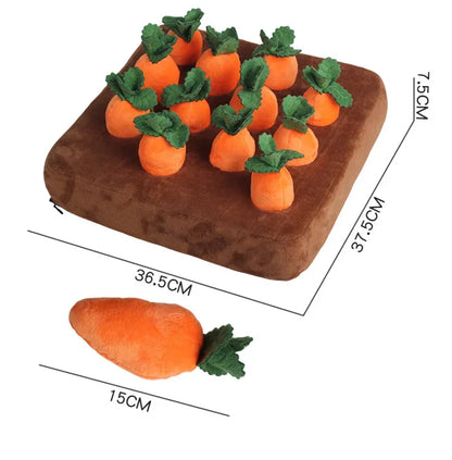 Interactive Pet Carrot Toy for Dogs - Treat Hiding Puzzle to Stimulate Mental Play and Reduce Boredom