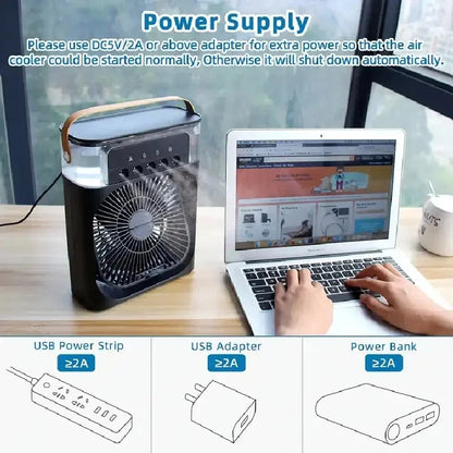 Portable Air Cooler - USB AC 3-in-1 Cooler