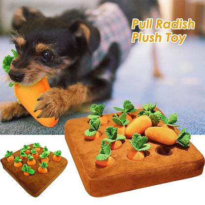 Interactive Pet Carrot Toy for Dogs - Treat Hiding Puzzle to Stimulate Mental Play and Reduce Boredom